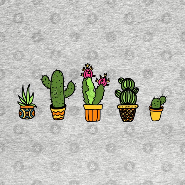 Mini Set Of Cactus by faiiryliite